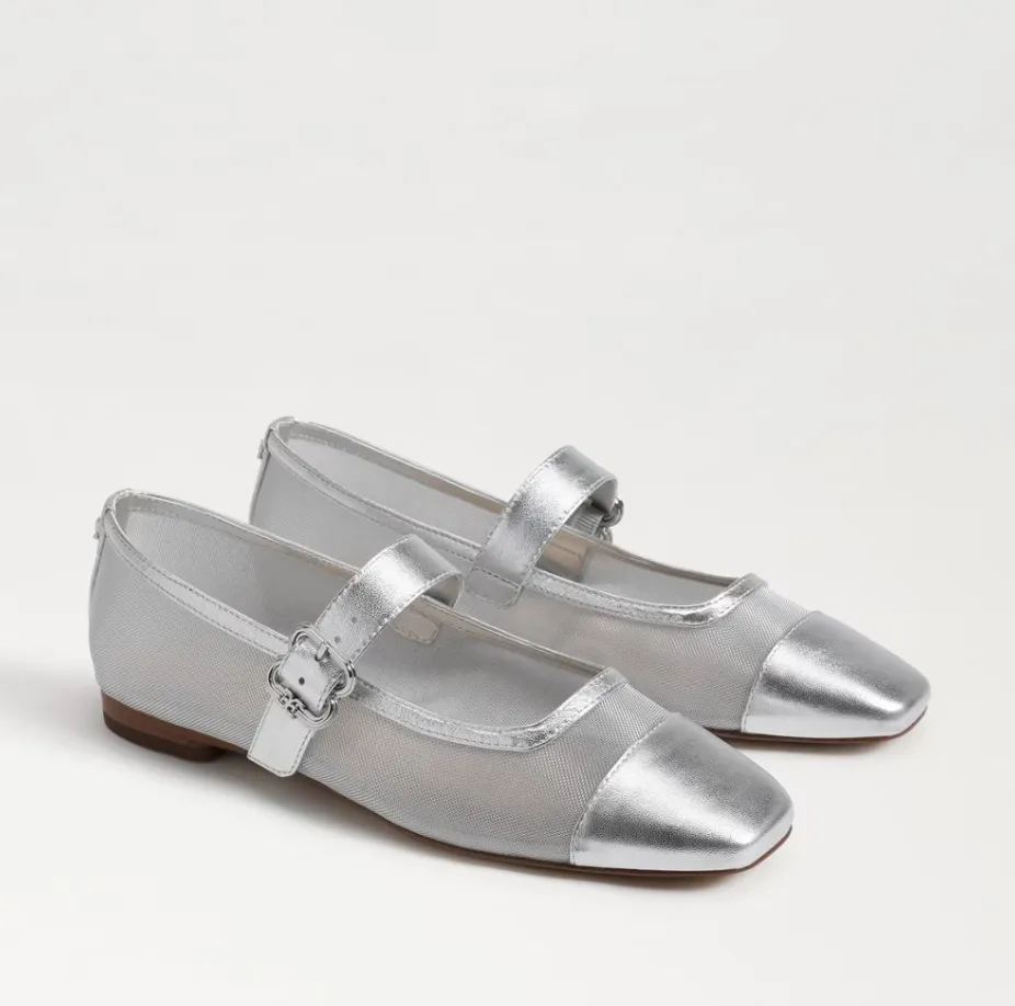 Miranda Mary Jane Flat Soft Silver