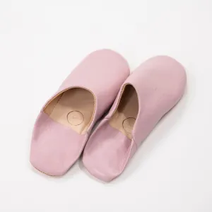 Moroccan Babouche Slippers, Pink