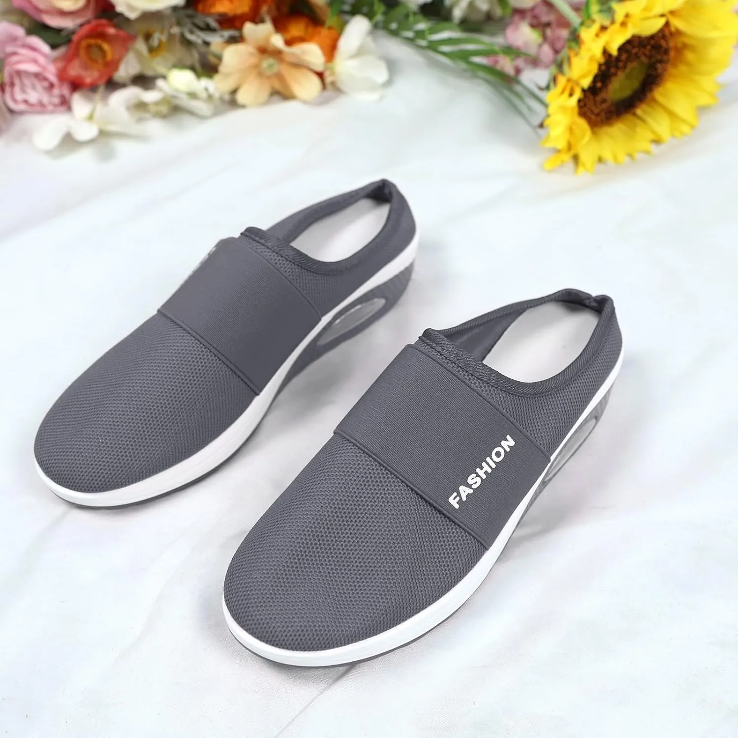 Mules for Women 2025 Backless Walking Sneakers Mens Running Shoes Walking Women Casual Shoes Dress Sneakers Platform Tennis Shoe White Loafers
