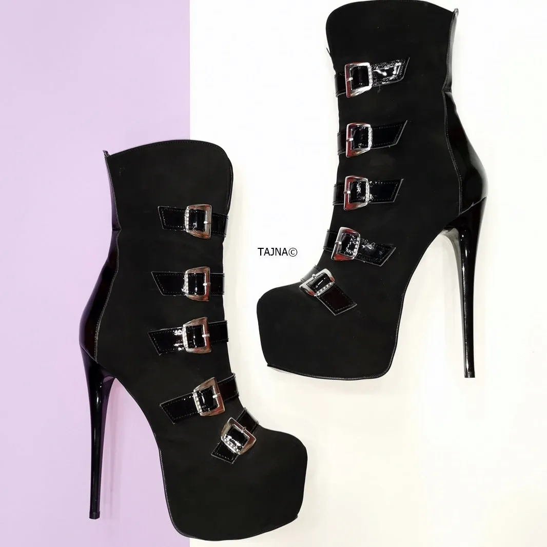 Multi Belted High Heel Boots