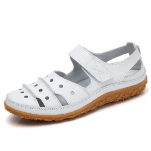 NEW Líli Breathable Orthopedic Sandal ultra soft & bendable, make great indoor shoes, White, Sz 35 (5), Retails $45