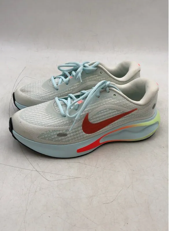 Nike Women's Journey Run White Blue Running Athletic Shoes - Size 9.5