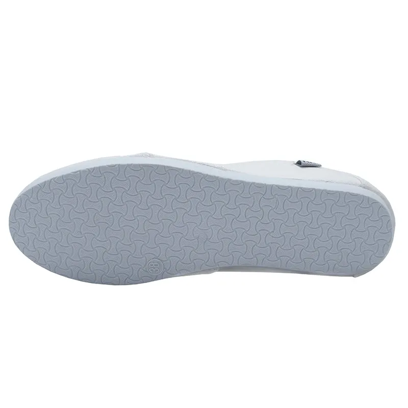 Niki Light Gray Slip On Canvas Sneakers | 7TE1756I