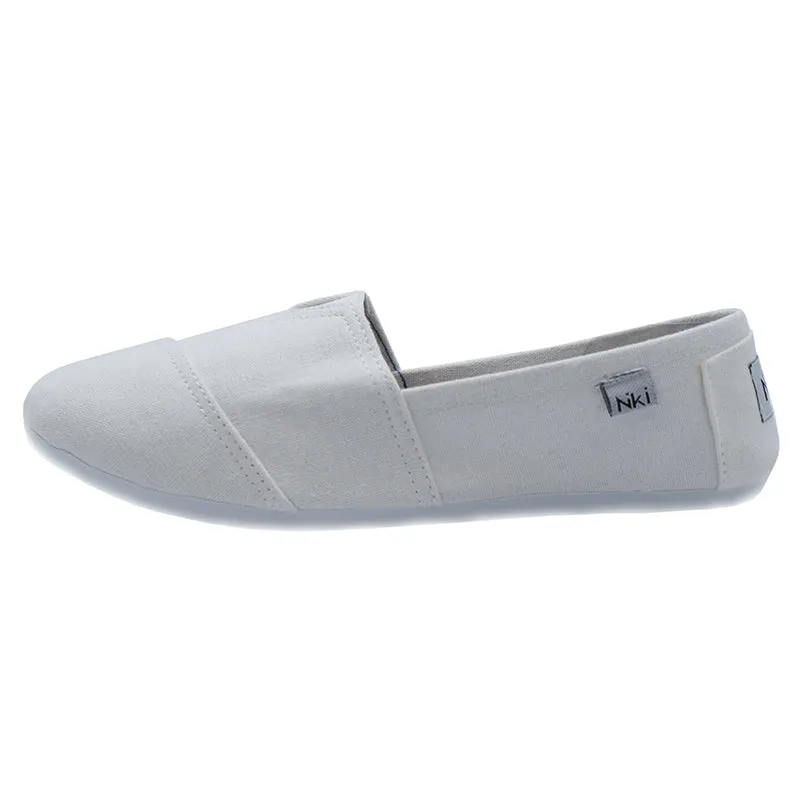 Niki Light Gray Slip On Canvas Sneakers | 7TE1756I