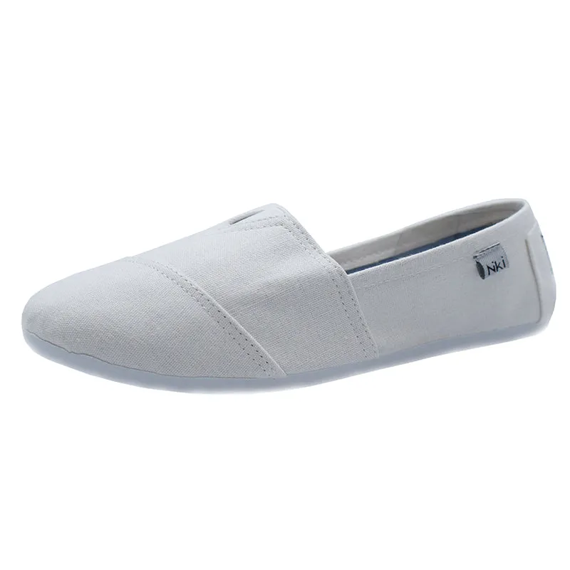 Niki Light Gray Slip On Canvas Sneakers | 7TE1756I