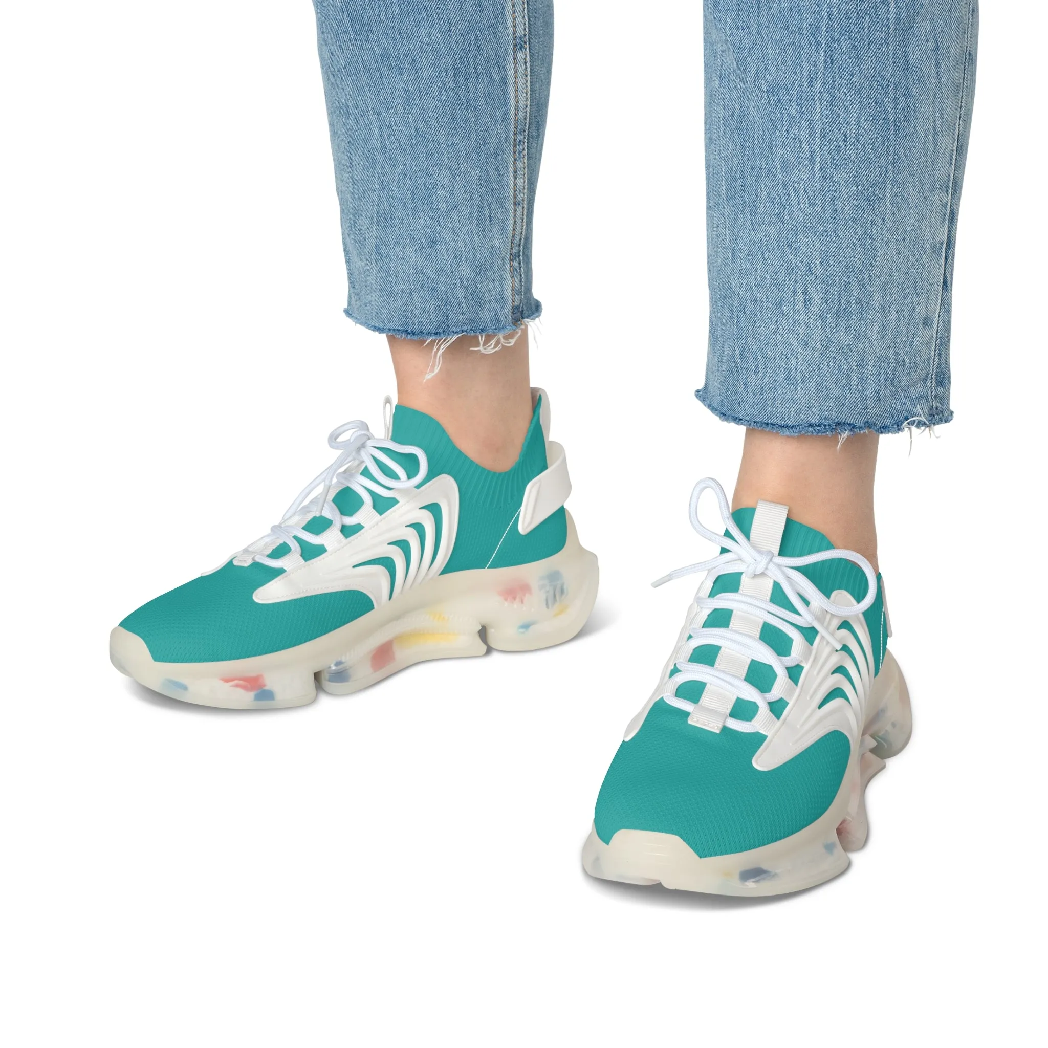 Ocean Blue Women's Mesh Sneakers