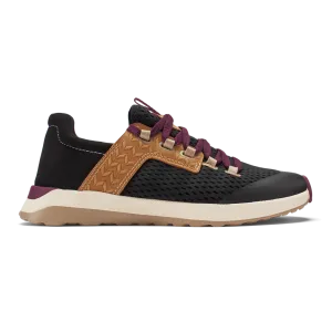 Olukai Women's Wailuku Walking Sneaker - Black/Black 20478-4040
