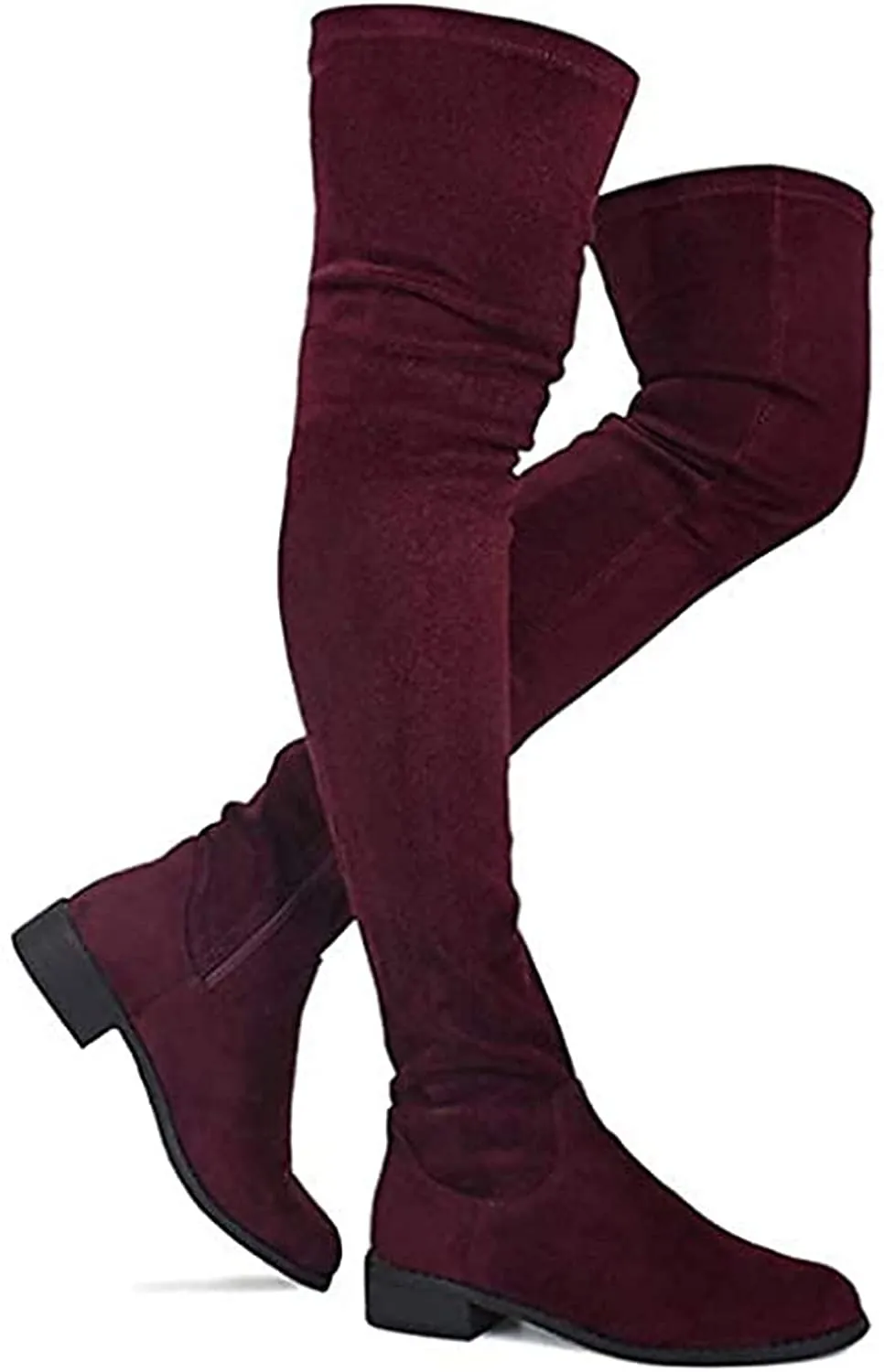 Olympia-20 - Nature Breeze Thigh High Riding Low Heeled Fashion Boots