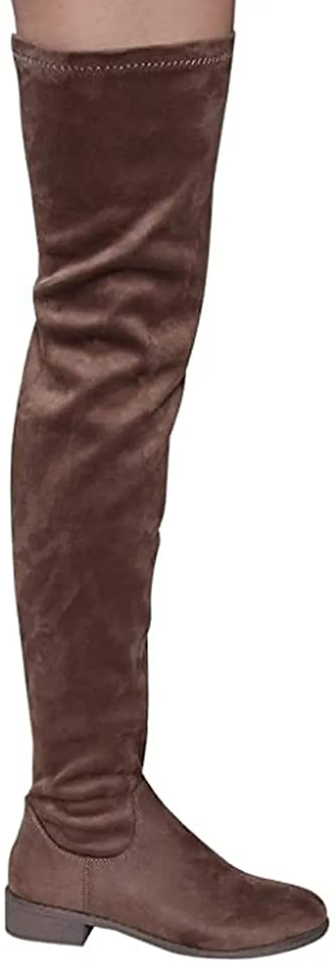Olympia-20 - Nature Breeze Thigh High Riding Low Heeled Fashion Boots
