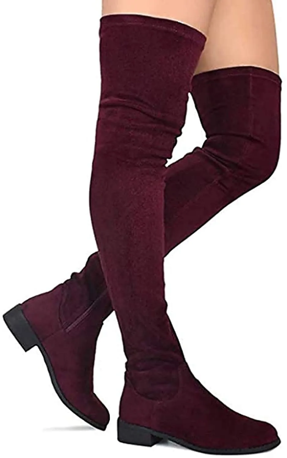 Olympia-20 - Nature Breeze Thigh High Riding Low Heeled Fashion Boots