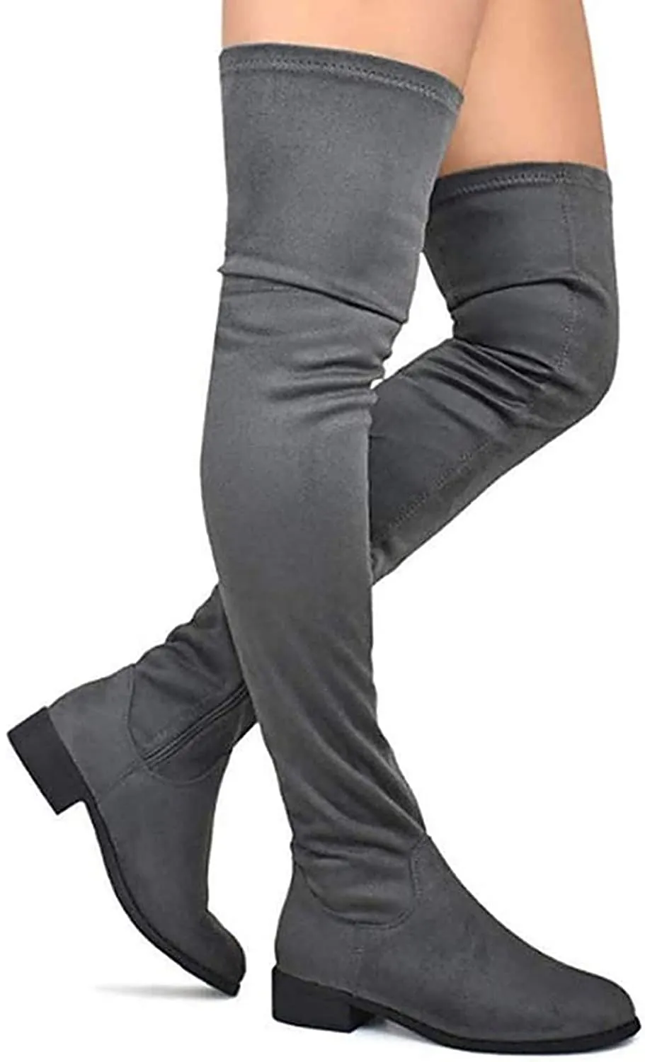 Olympia-20 - Nature Breeze Thigh High Riding Low Heeled Fashion Boots
