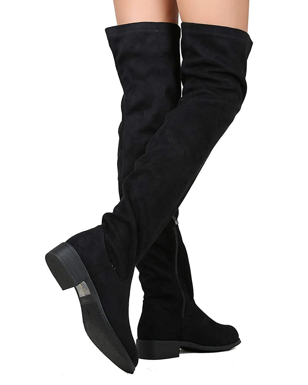 Olympia-20 - Nature Breeze Thigh High Riding Low Heeled Fashion Boots