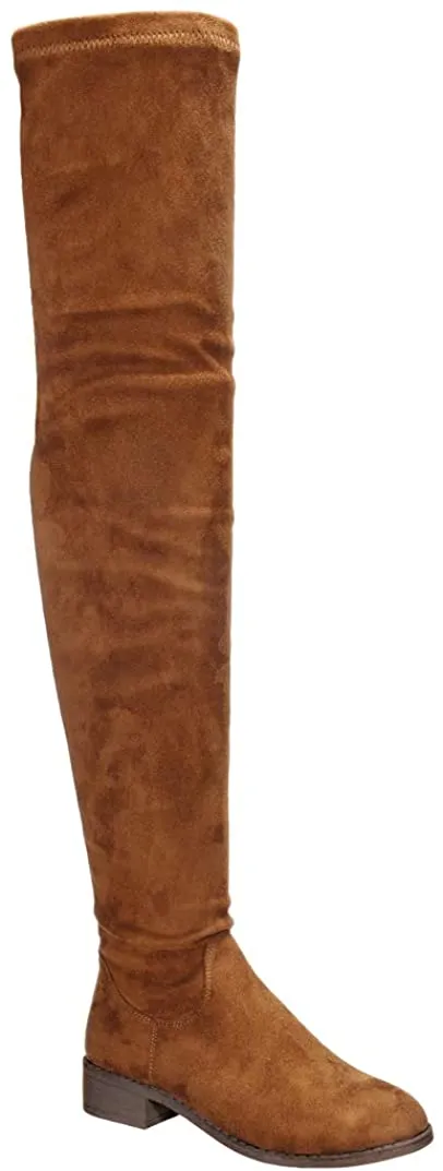 Olympia-20 - Nature Breeze Thigh High Riding Low Heeled Fashion Boots