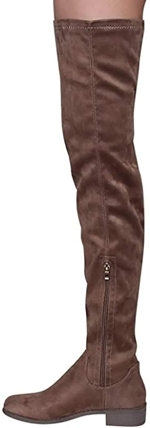 Olympia-20 - Nature Breeze Thigh High Riding Low Heeled Fashion Boots