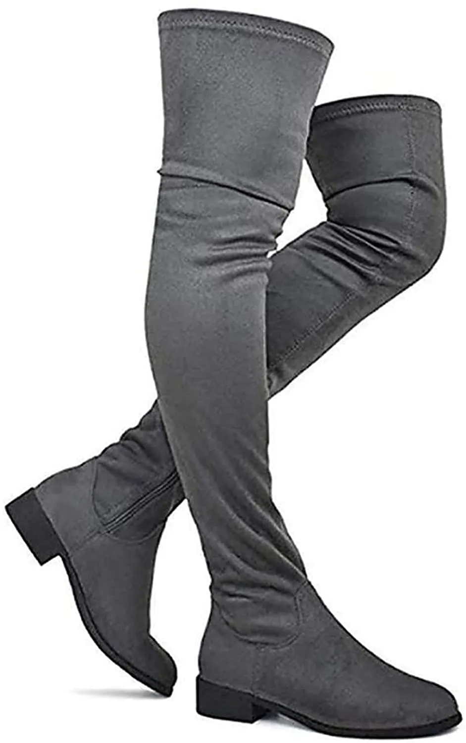 Olympia-20 - Nature Breeze Thigh High Riding Low Heeled Fashion Boots