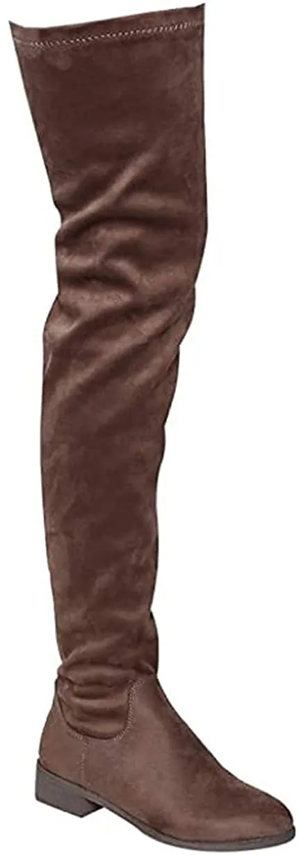 Olympia-20 - Nature Breeze Thigh High Riding Low Heeled Fashion Boots