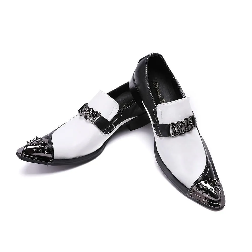 Opulessa Croc Pattern Loafers