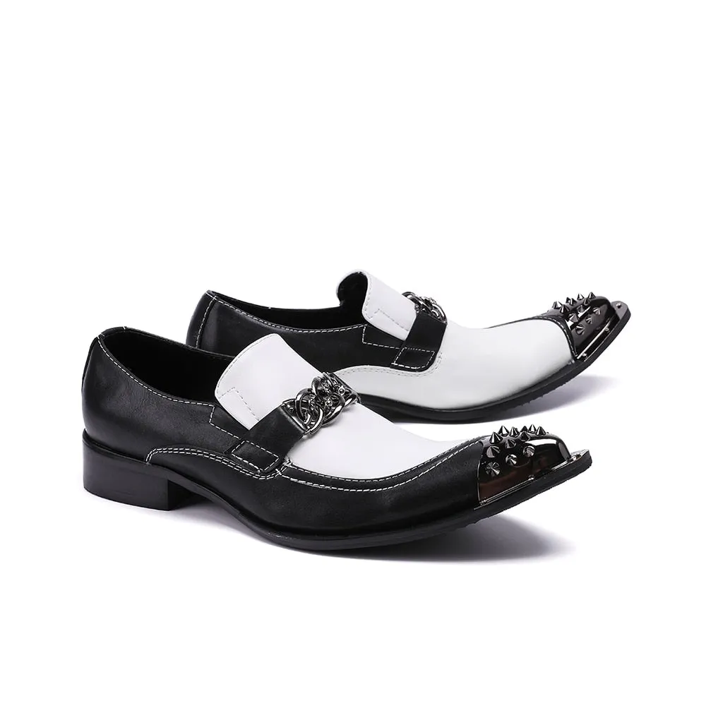 Opulessa Croc Pattern Loafers