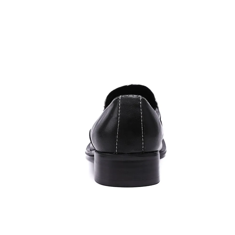 Opulessa Croc Pattern Loafers
