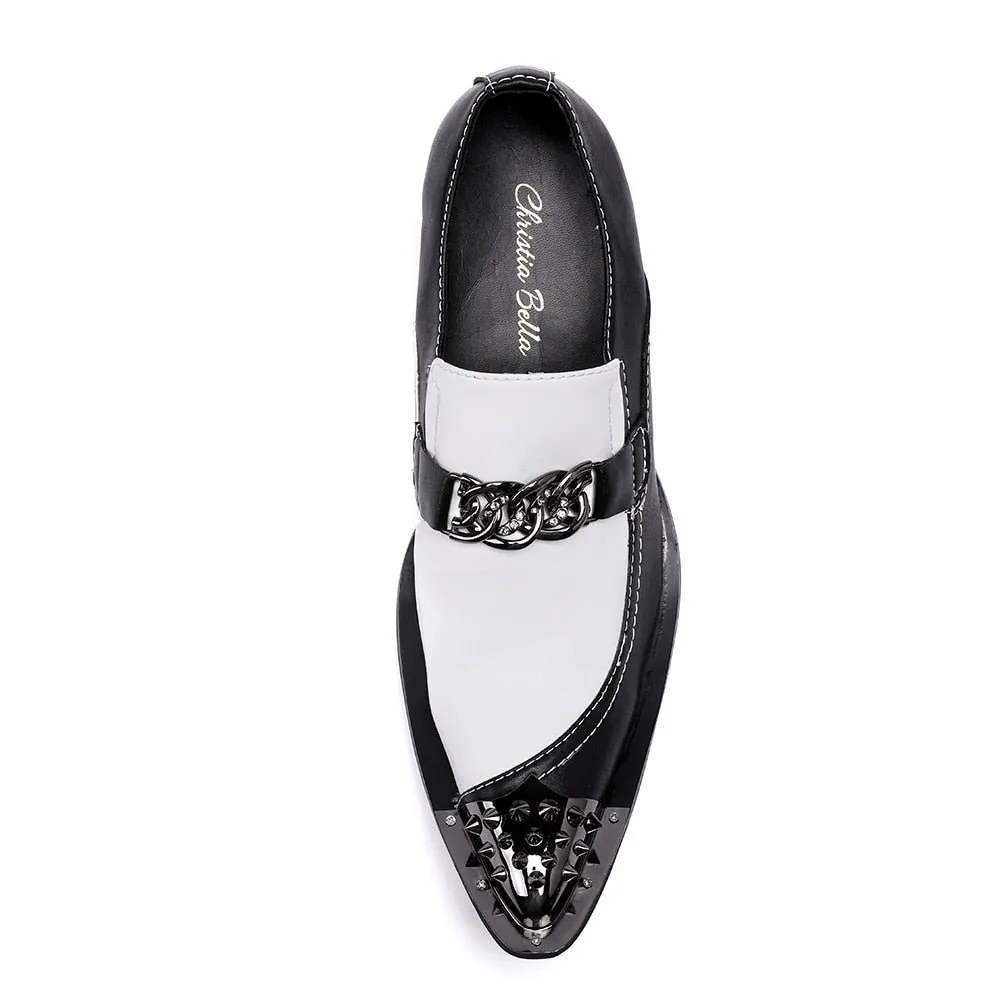 Opulessa Croc Pattern Loafers