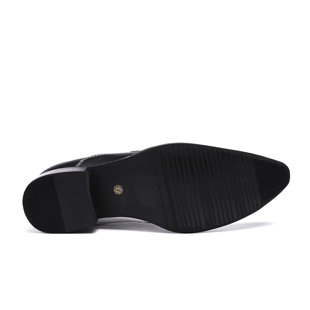 Opulessa Croc Pattern Loafers