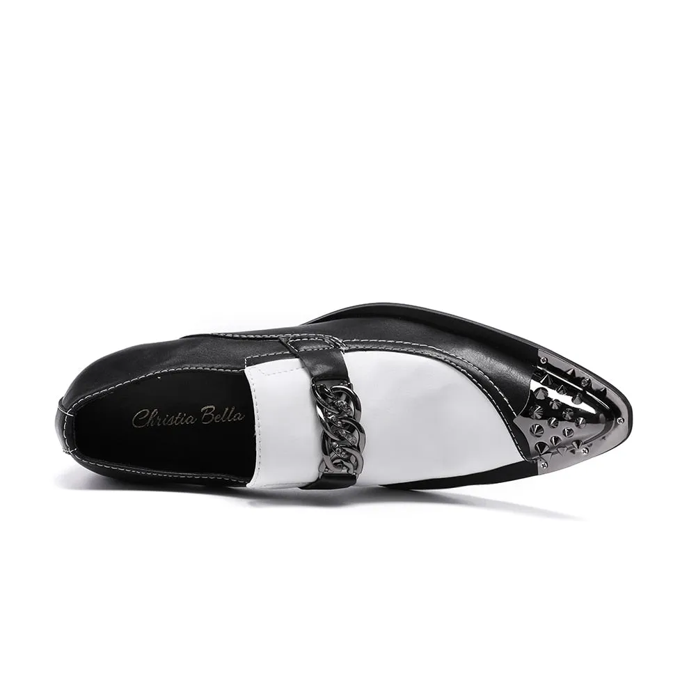Opulessa Croc Pattern Loafers