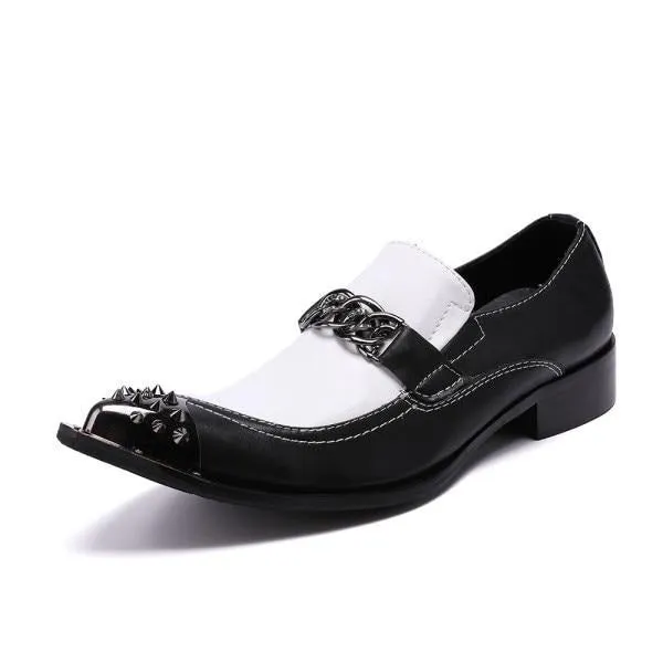 Opulessa Croc Pattern Loafers