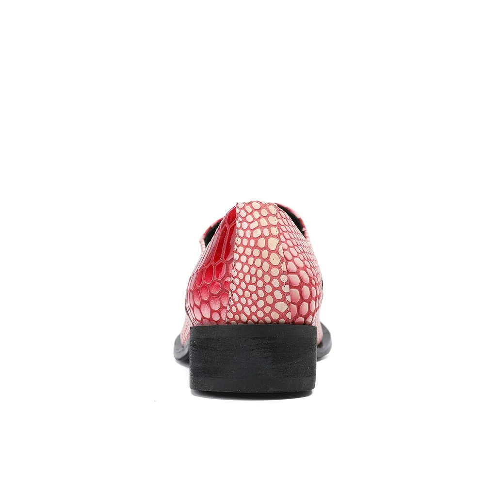 Opulessa Croc-Pattern Slip-ons