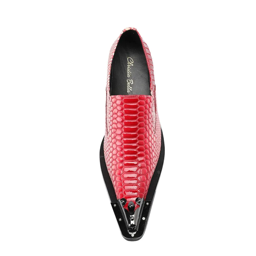 Opulessa Croc-Pattern Slip-ons
