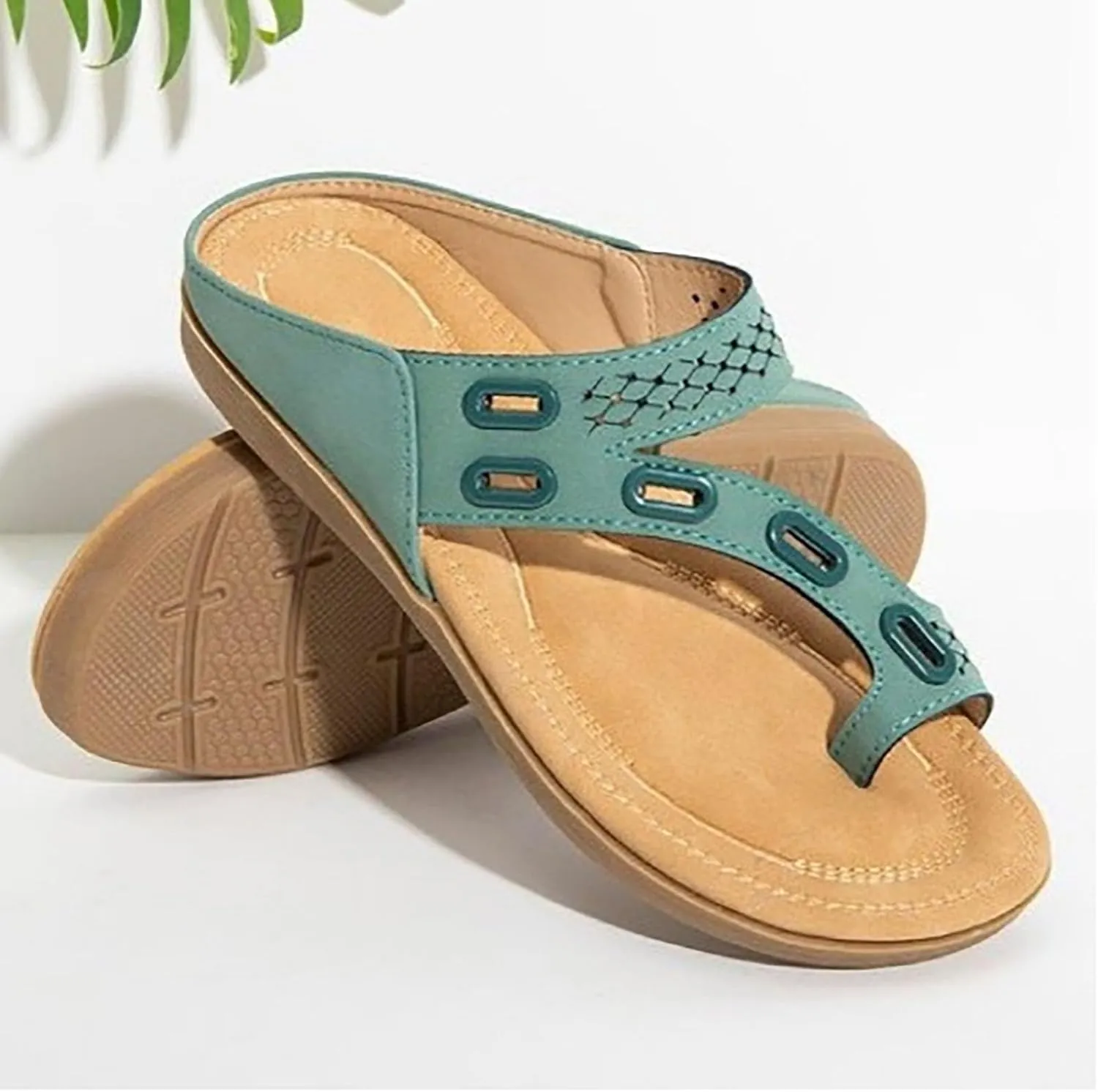 Orthopedic Platform Sandals for Women Wedge Heels Dressy Summer Shoes Arch Support Adjustable Straps Casual Flip Flops Thick Cushion Footwear