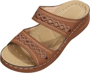 Orthopedic Sandals for Men Leather Orthopedic Supportive Sandals for Women Orthopedic Womens Flat Sandals Comfortable Orthotic Stylish Sandals for Women 2025 Womens Arch Support Slipper