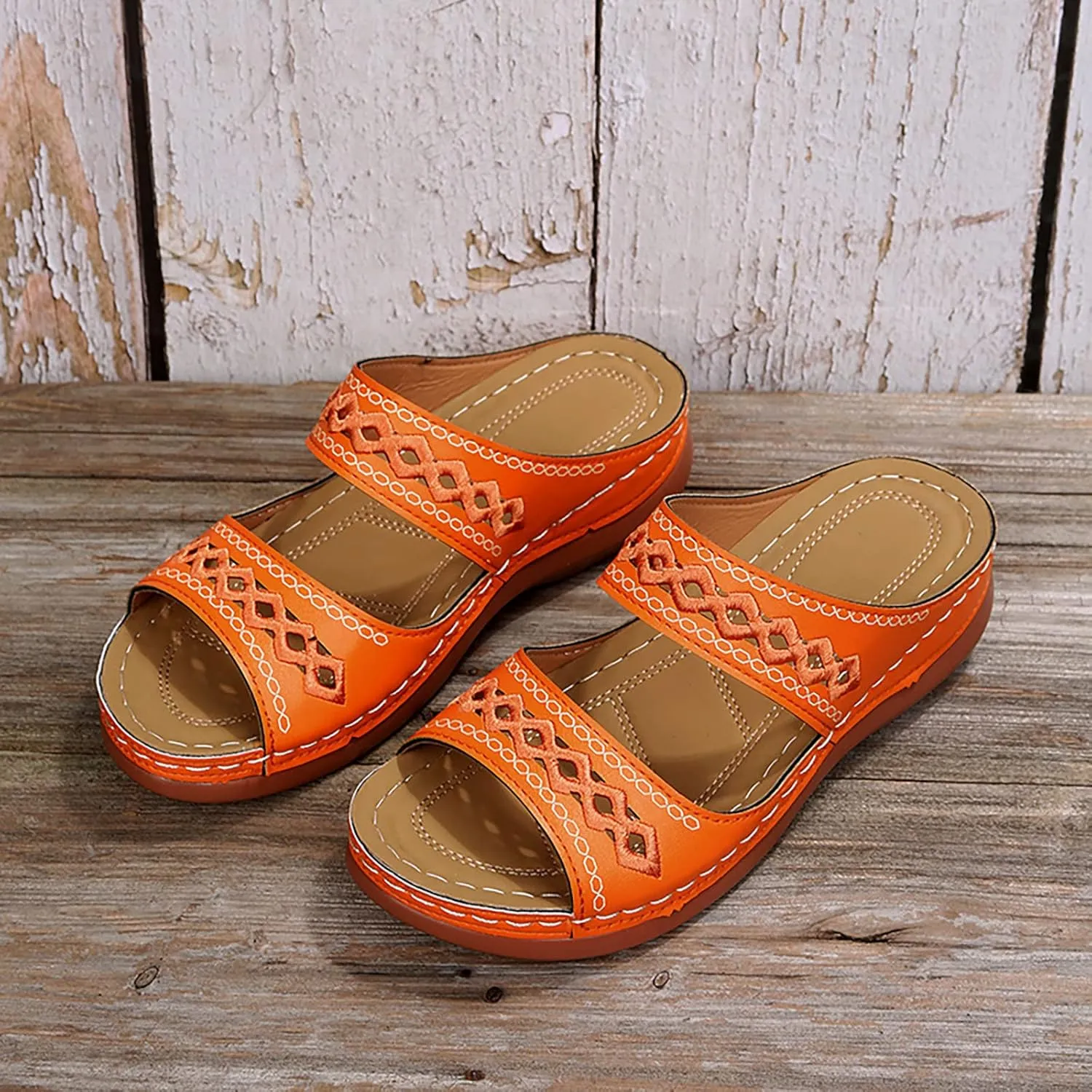 Orthopedic Sandals for Women Cushion Orthotic Womens Wide Width Sandals Orthopedic Womens Summer Sandal Orthopedic Womens Arch Support Wide Width Dressy Flat Sandals Orthodic Sandals for Women