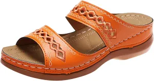 Orthopedic Sandals for Women Cushion Orthotic Womens Wide Width Sandals Orthopedic Womens Summer Sandal Orthopedic Womens Arch Support Wide Width Dressy Flat Sandals Orthodic Sandals for Women