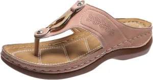 Orthopedic Sandals with Arch Support Flip Flops for Women Wedge Orthotic Beach Slippers for Women Womens Boat Sandals Orthotic Platform Sandals Women Flip Flops Women Summer Sandals Size 9