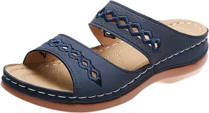 Orthopedic Sandals with High Arch Support for Women Orthotic Women's Wide Sandals Orthopedic Non Slip House Sandals Orthopedic Arch Support Sandals Women's Heel Winter Sandals for Women 2025