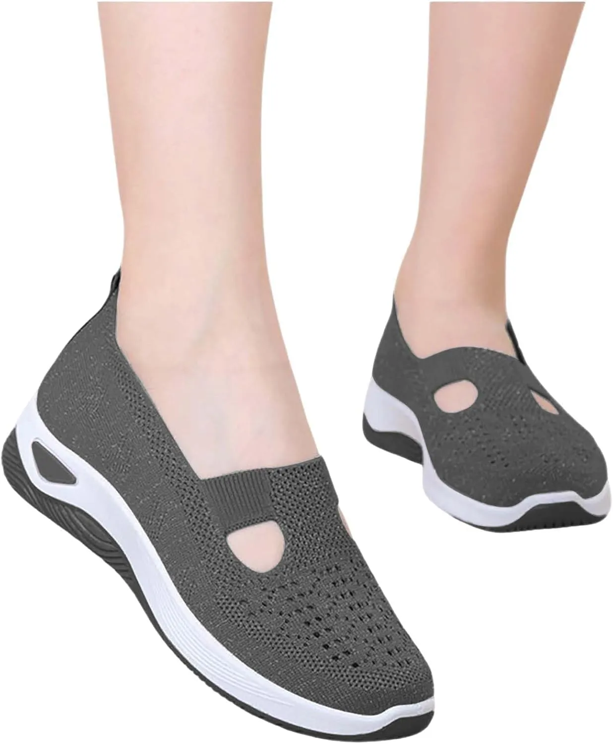 Orthopedic Shoes for Women Breathable Soft Slip On Non Slip Work Shoes Women Comfort Business Casual Shoes Wedge Sneakers Black Tennis Shoe Loafers Shoe