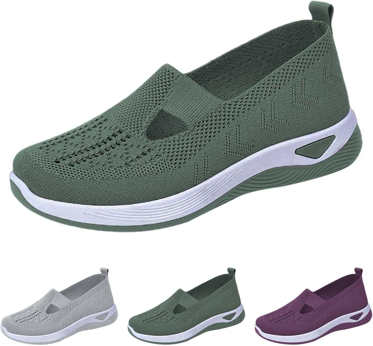 Orthopedic Shoes for Women Breathable Soft Slip On Non Slip Work Shoes Women Comfort Business Casual Shoes Wedge Sneakers Black Tennis Shoe Loafers Shoe