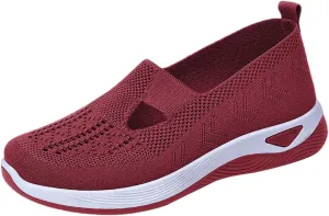Orthopedic Shoes for Women Breathable Soft Slip On Non Slip Work Shoes Women Comfort Business Casual Shoes Wedge Sneakers Black Tennis Shoe Loafers Shoe