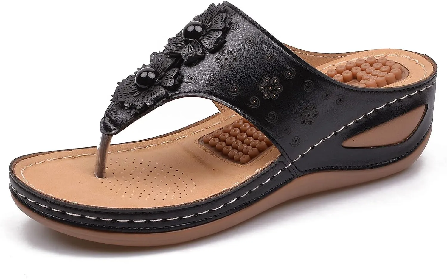Orthopedic Slippers for Planters Fasciitis Womens Orthotic Womens Sandals Wide Width Sandals for Womens Orthopedic Womens Black Slip On Sandals Dressy Orthopedic Cute Summer Sandals for Women 2025
