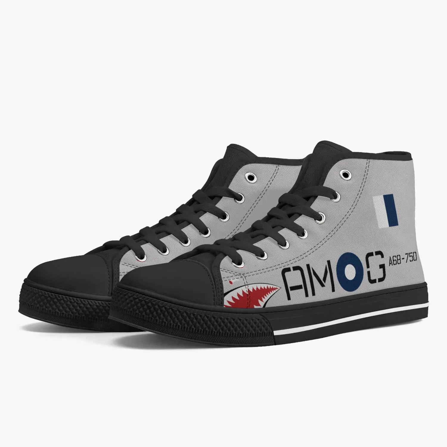 P-51 "AM-G" High Top Canvas Shoes