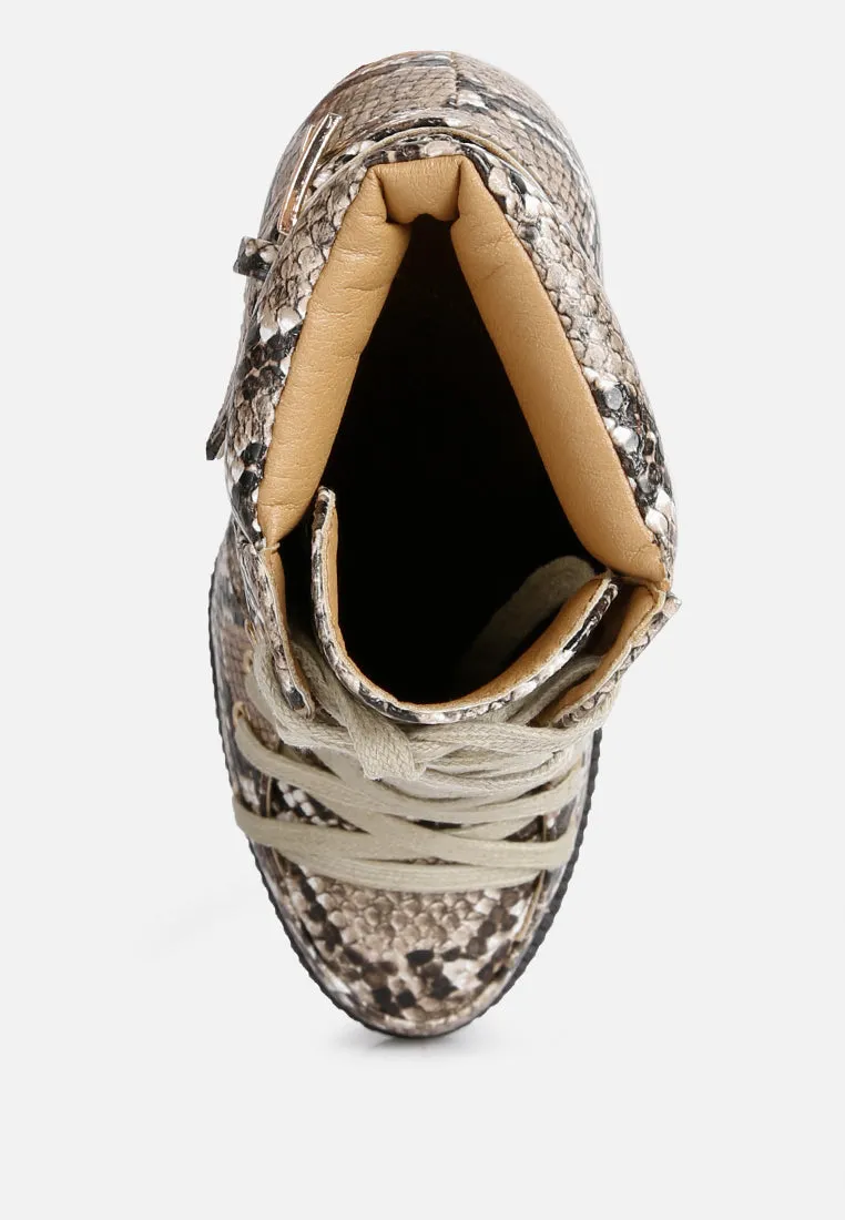 palmetto snake skin ankle boots