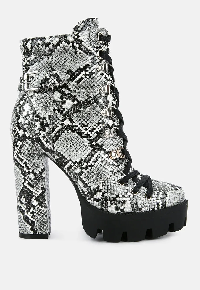 palmetto snake skin ankle boots