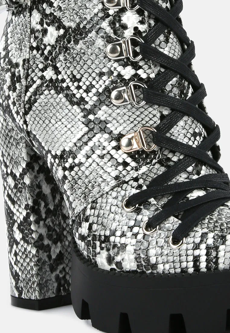 palmetto snake skin ankle boots
