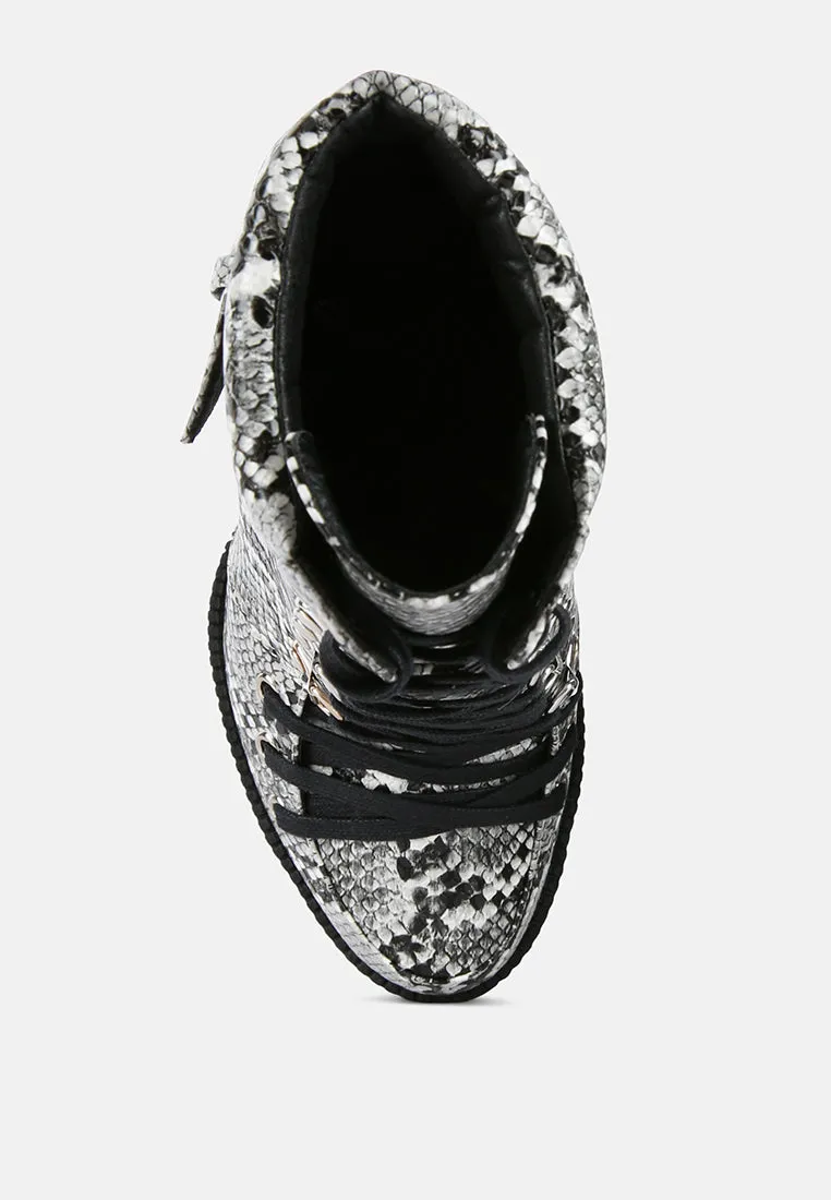 palmetto snake skin ankle boots