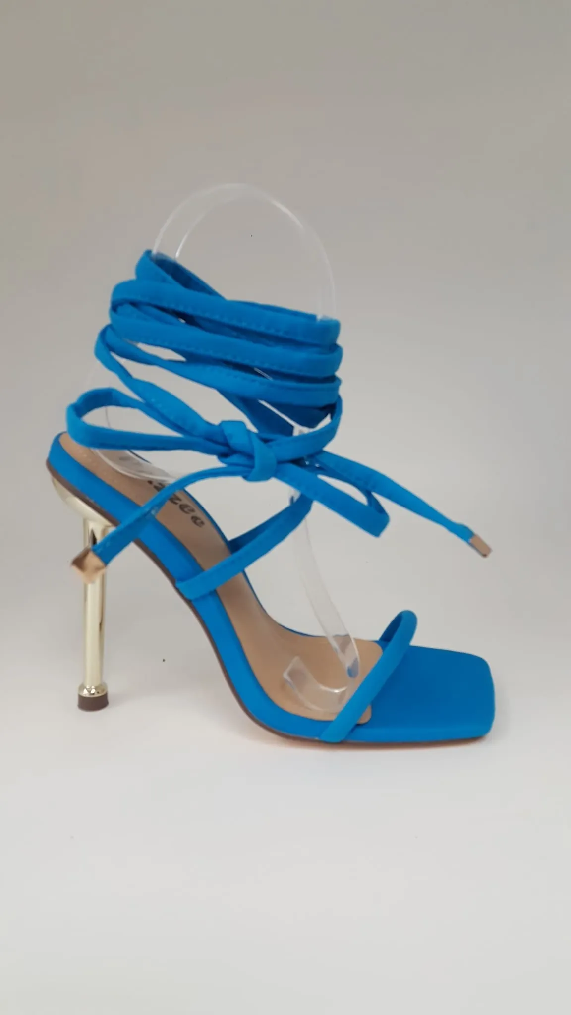 Pazzle Chica-01 Women's Open Toe Lace up High Heels Sandals