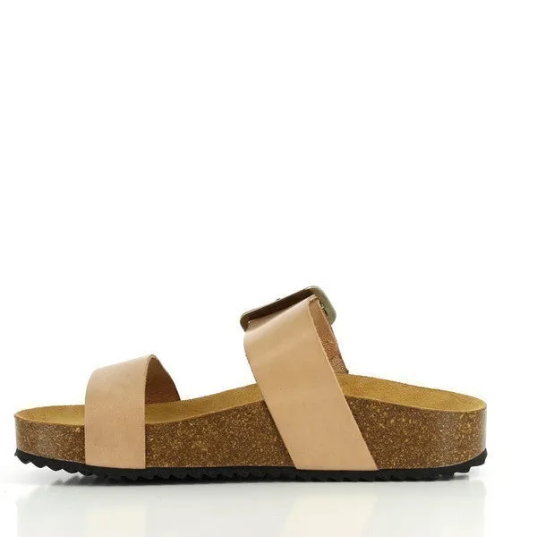Plakton 343004 Nude Two Strap Sandals