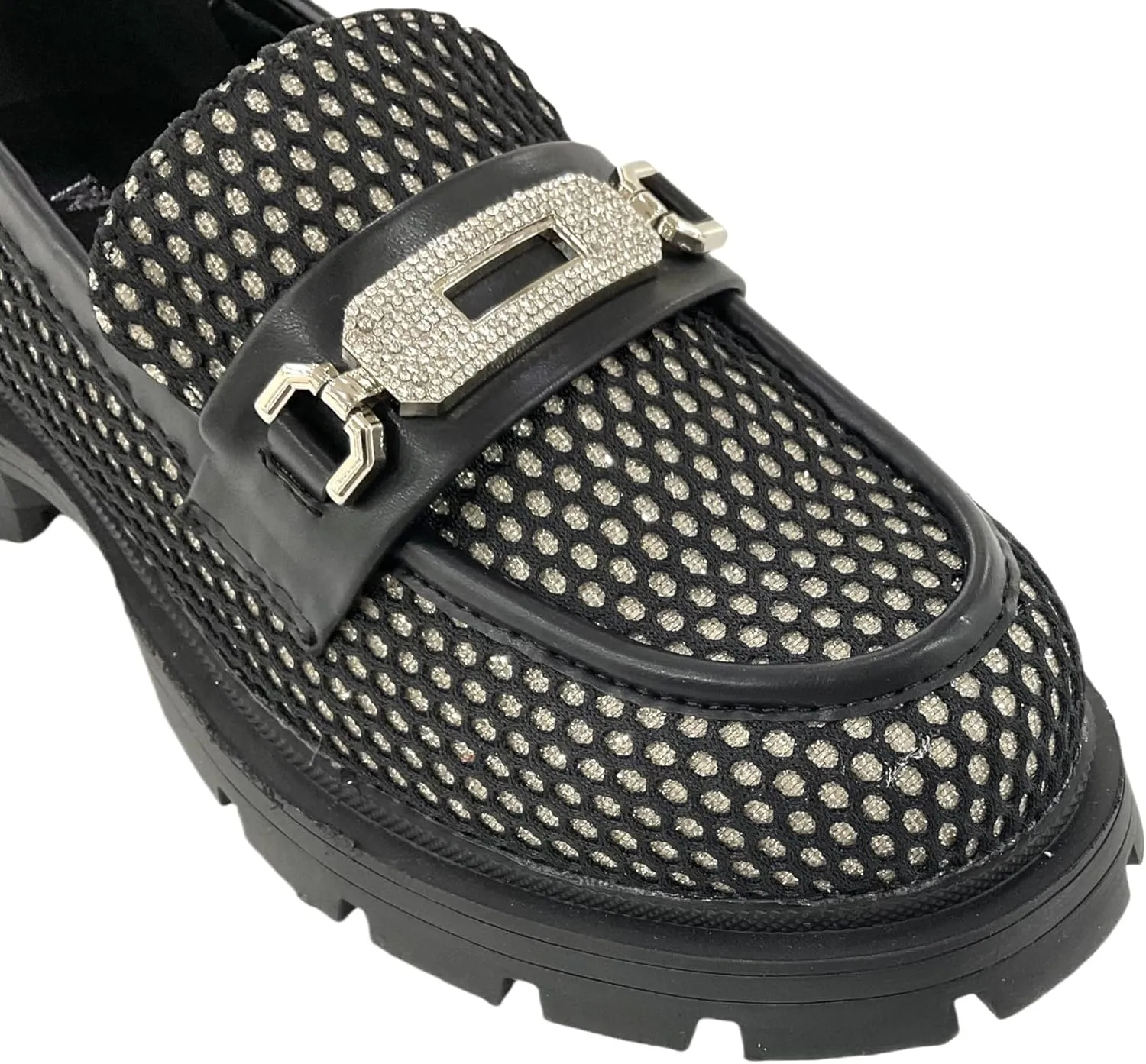 Platform Chunky Heel Loafers Lug Sole Penny Loafers Comfortable Womens Business Casual Shoes