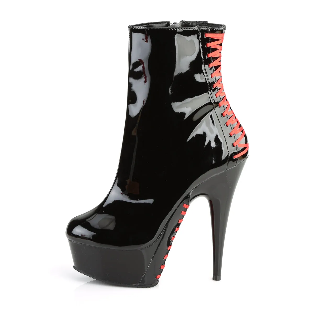 Platform Corset Style Ankle Boot with 6-Inch Heel DELIGHT-1010