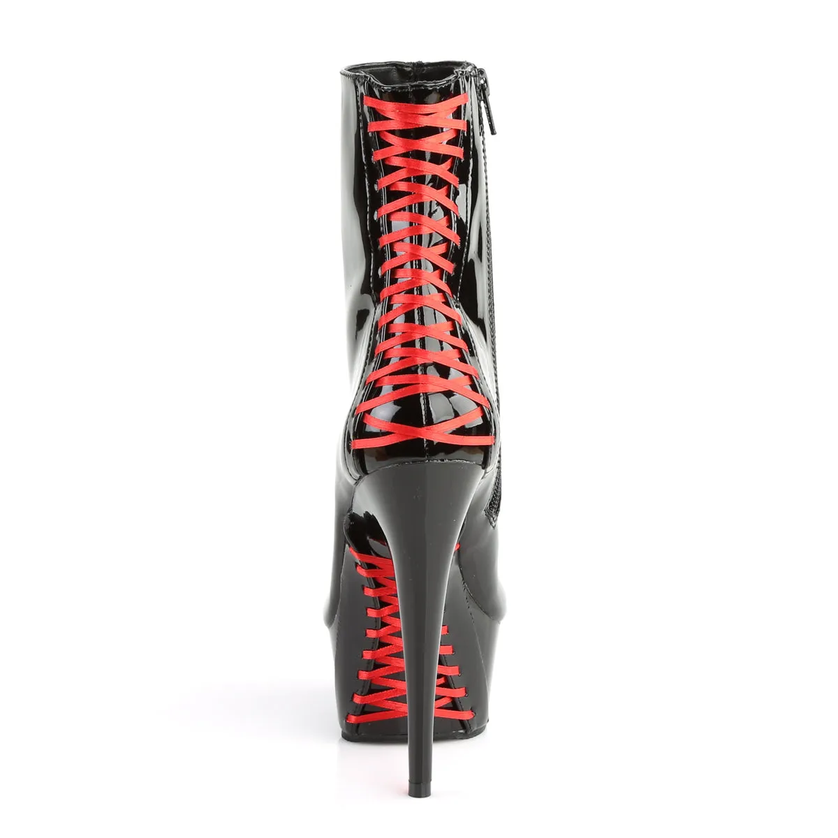 Platform Corset Style Ankle Boot with 6-Inch Heel DELIGHT-1010