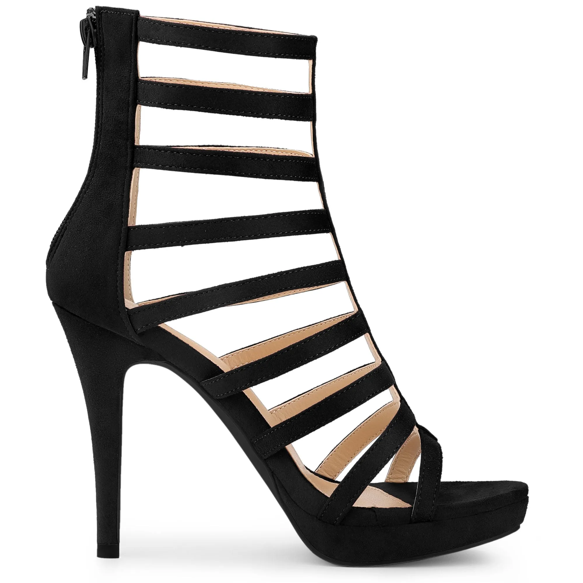 Platform Strappy Gladiator Stiletto Heel Sandals